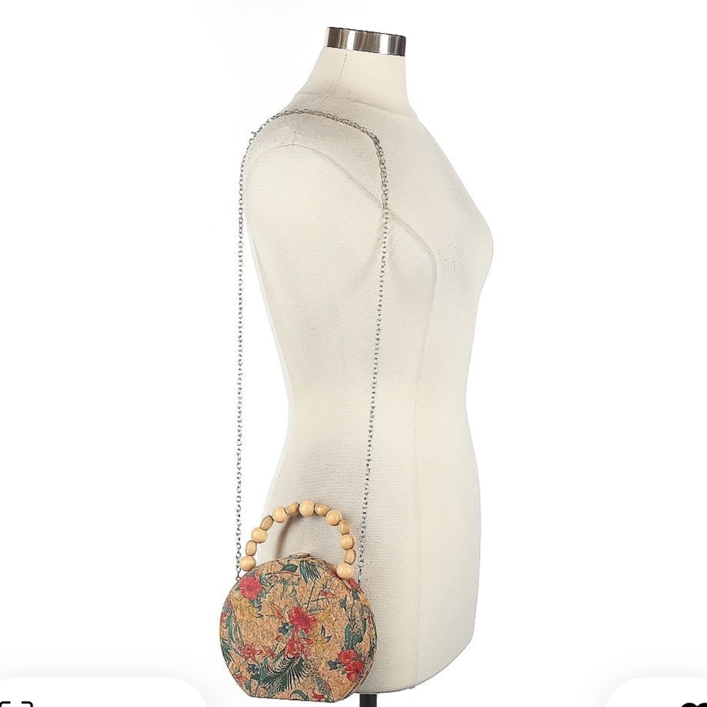Haute Hippie tropical floral cork bag - Picture 4 of 4